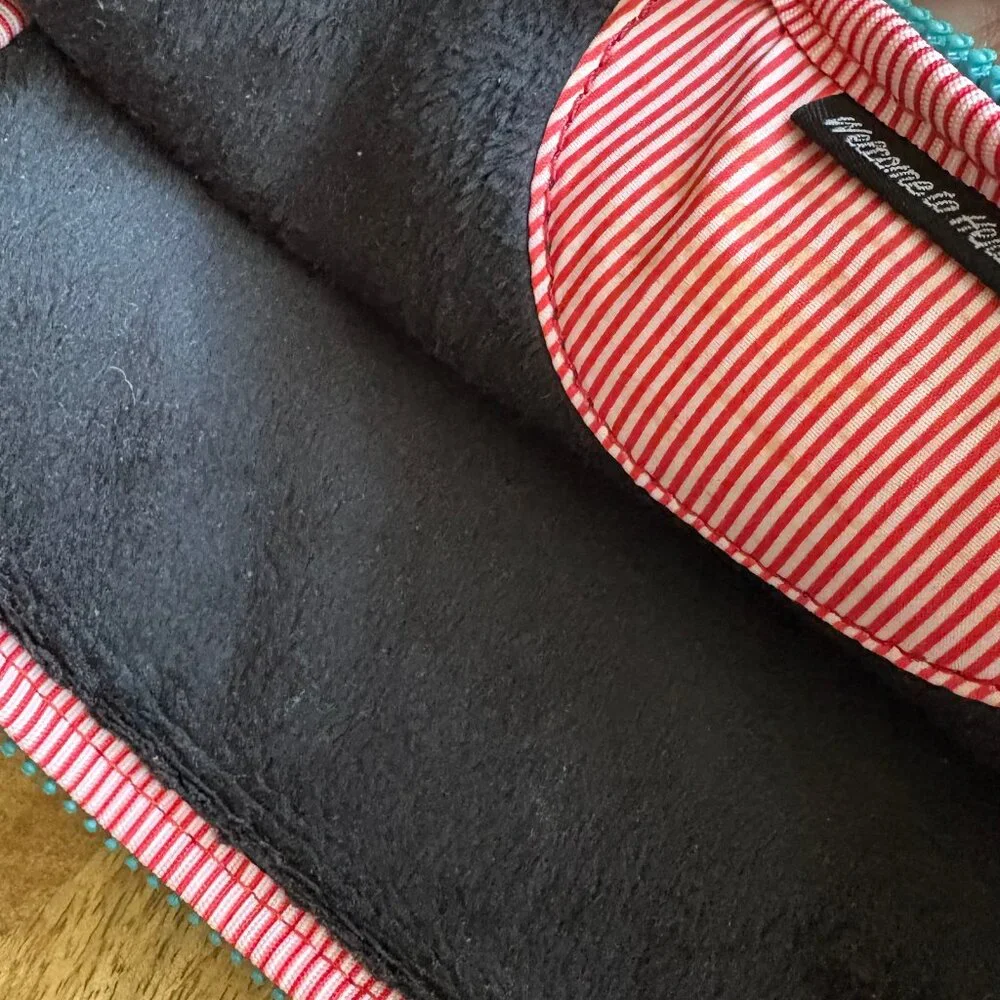 Navy Blue/Turquoise Zip Top Cloth Tablet Case by The Herschel Supply Co.